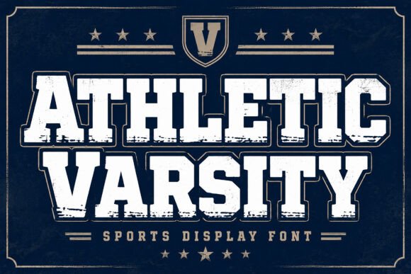Athletic Varsity – A Dynamic Display Font for Bold Branding