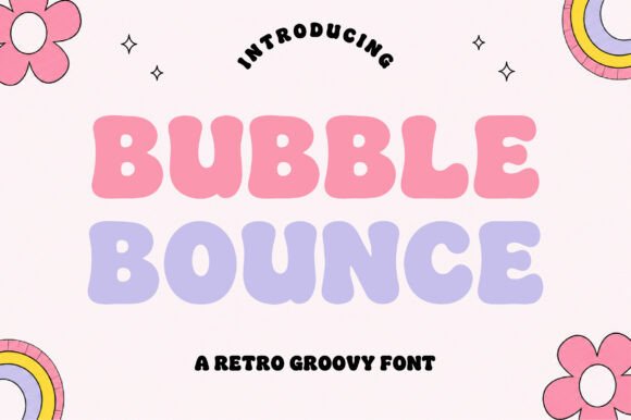 Bubble Bounce Font for Retro Web Design