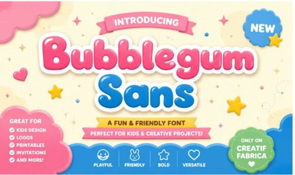 Bubblegum Sans: A Playful Font for Creative Makers