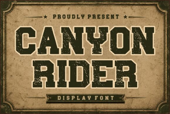 Canyon Rider Font Review and Download