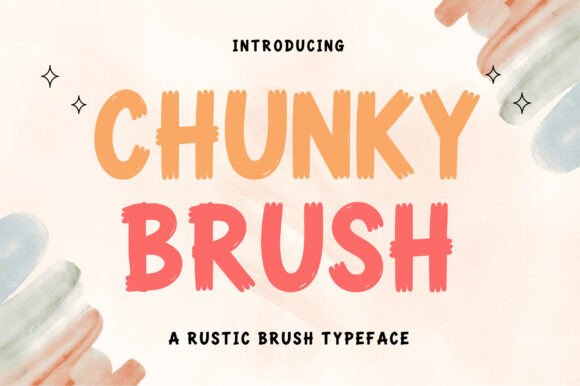 Chunky Brush Font for Bold Web Design