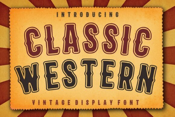 Classic Western Font for Bold Editorial Design