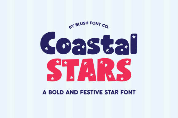 Coastal Stars Bold Display Font for Web and Branding
