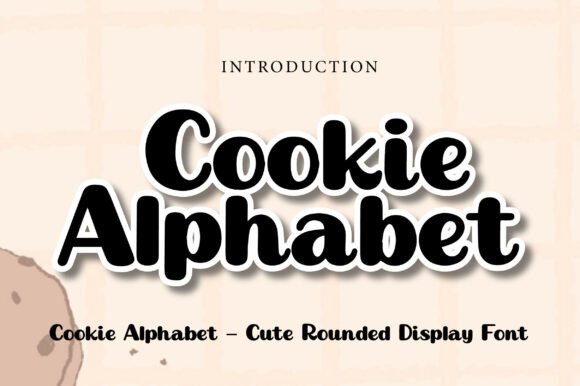 Cookie Alphabet: A Warm Display Font for Editorial Design