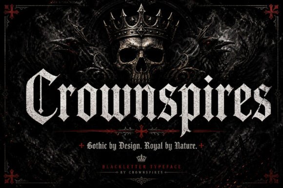 Crownspires Gothic Display Font for Web Design