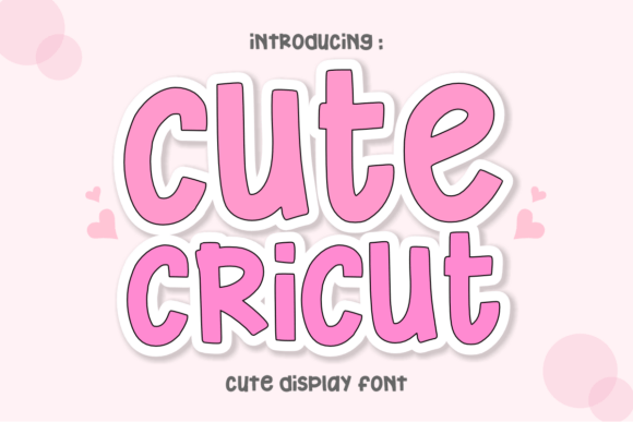 Cute Cricut Display Font for Creative Projects