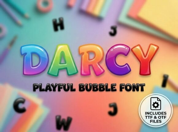 Darcy: A Joyful Display Font for Creative Branding