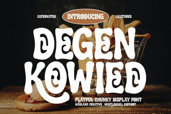 Degen Kowied: A Bold Font for Vibrant Branding