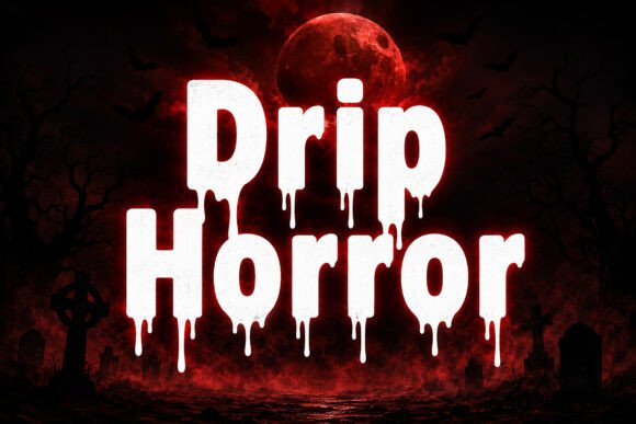 Drip Horror Font for Bold Editorial Designs
