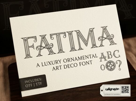 Fatima: A Glamorous Display Font for Modern Campaigns