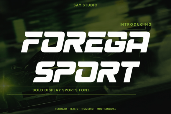 Forega Sport: The Bold Display Font for High-Energy Branding