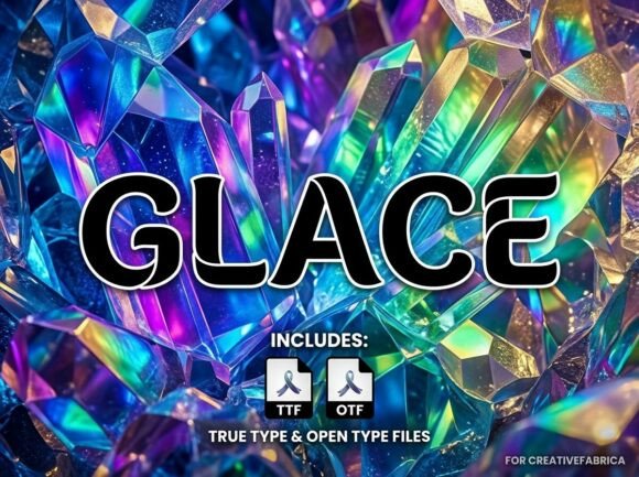 Glace: A Decorative Display Font for Creative Makers