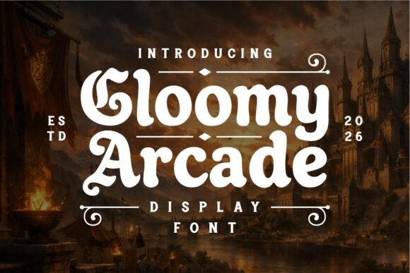Gloomy Arcade Display Font for Web Design Projects