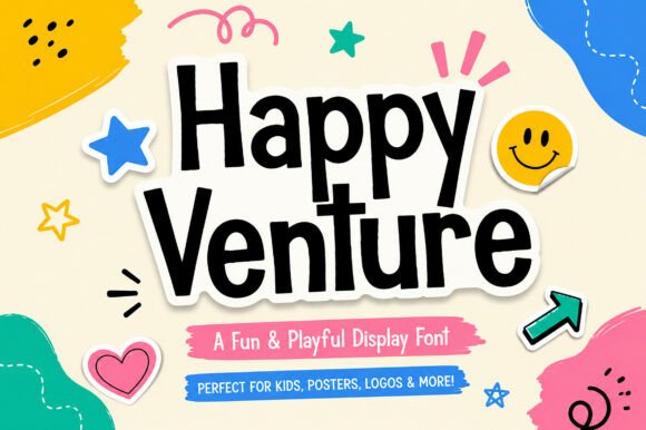 Happy Venture Font for Handmade Projects and Creative Designs