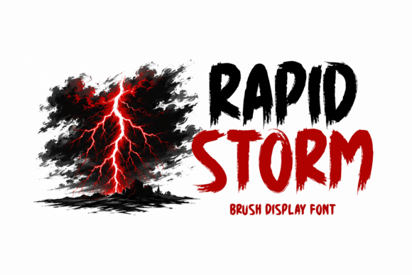 Rapid Storm Font for Bold Editorial Designs