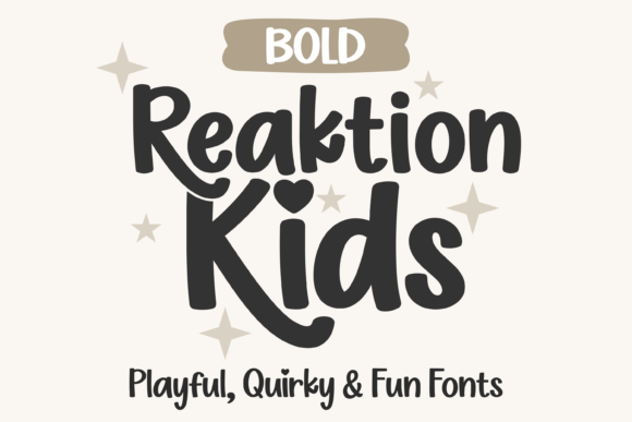 Reaktion Kids Bold Font for Playful Web Design