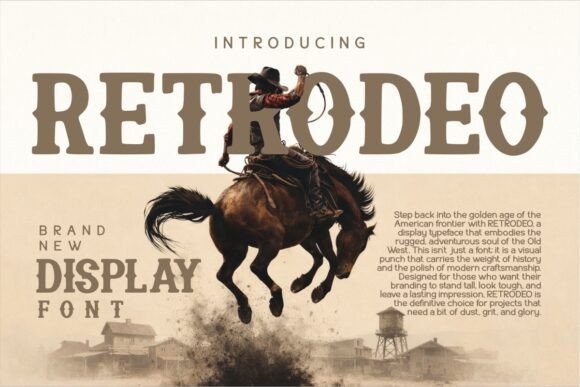 Retrodeo Font for Bold Branding and Americana Vibes