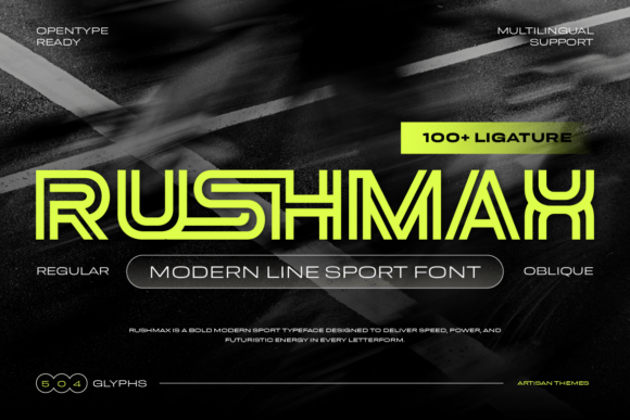 Rushmax: A Bold Modern Font for Business Branding