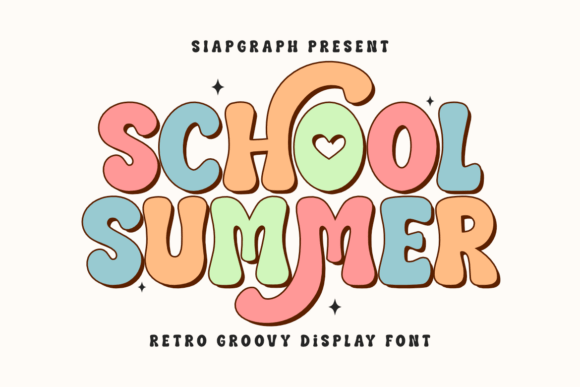 School Summer Font for Playful Branding Projects