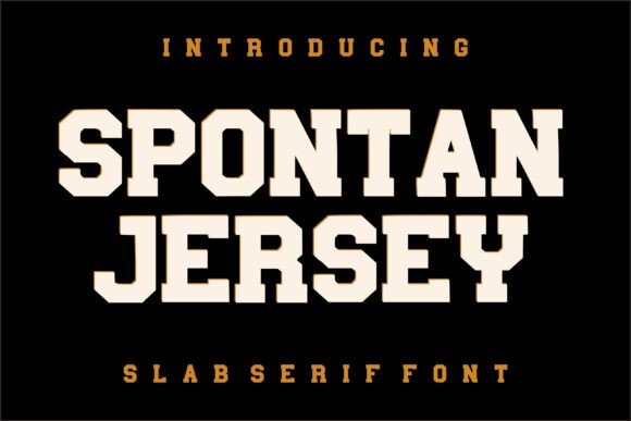 Spontan Jersey Font for Bold Creative Projects