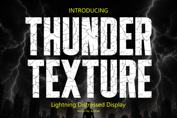 Thunder Texture Font for Bold Branding and Professional Design