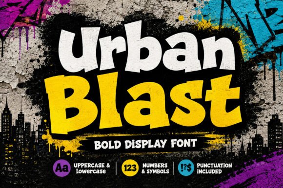Urban Blast: A Bold Display Font for Modern Editorial Design